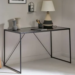 Wohnen Glasmöbel|Tische*Glasschreibtisch aus Schwarzglas - Pathos