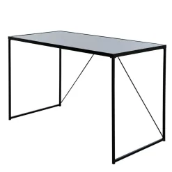 Wohnen Glasmöbel|Tische*Glasschreibtisch aus Schwarzglas - Pathos