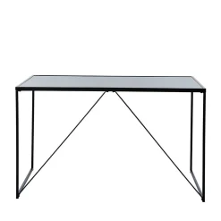 Wohnen Glasmöbel|Tische*Glasschreibtisch aus Schwarzglas - Pathos