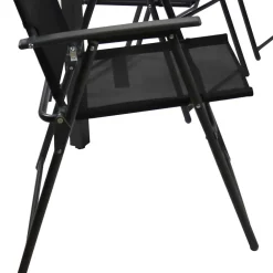 Wohnen Glasmöbel|Rattanmöbel*Glastisch & Klappstühle wetterfest - Cretania (siebenteilig)