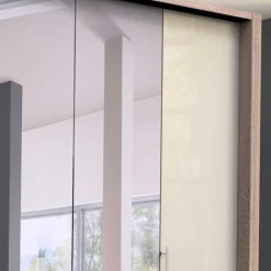 Wohnen Gleittüren-Schrank mit zwei Spiegeln - Rativian