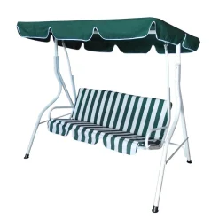 Wohnen Hollywoodschaukeln*Günstige Hollywoodschaukel Kwesina in Grün & Weiß