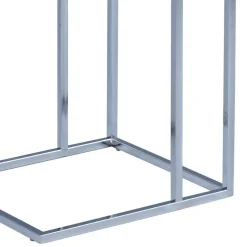 Wohnen Telefontische*Günstiger Beistelltisch mit Betonoptik Lady & Metallgestell verchromt