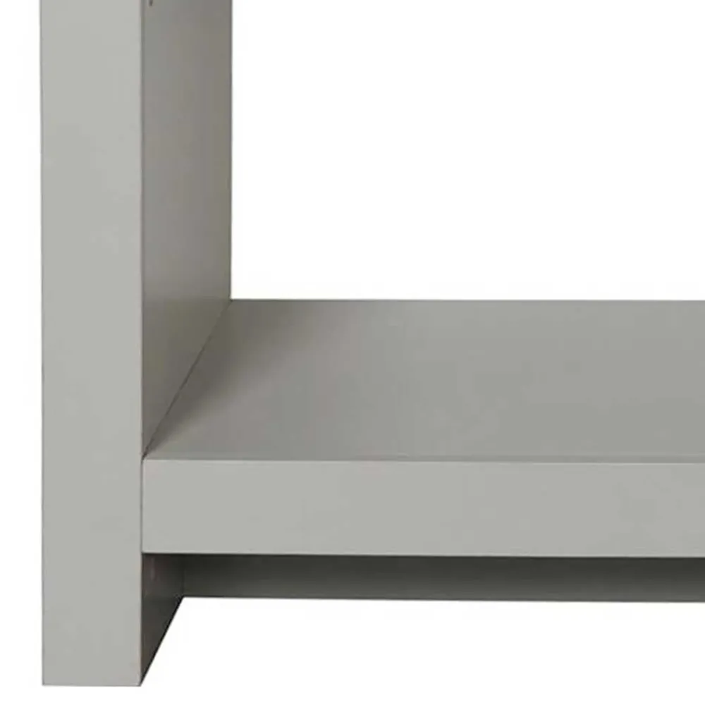 Wohnen Telefontische*Günstiger Konsolentisch in Grau & Eichefarben - Poliesti