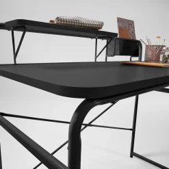 Wohnen Günstiger Schreibtisch mit Aufsatz 98x89x46 - Tibalt