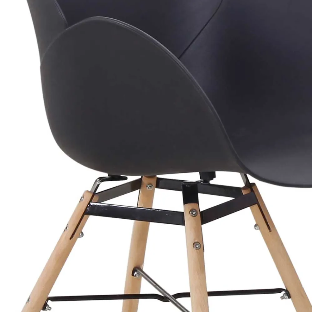 Wohnen Retro Möbel|Küchenstühle*Günstiger Tischsessel mit Sitzschale - Raimar (Set)