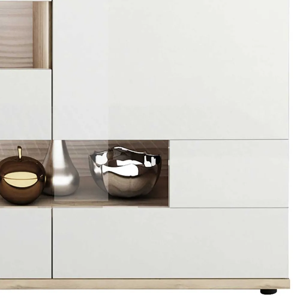 Wohnen Sideboards*Günstiges Sideboard in Weiß glänzend - Simeon