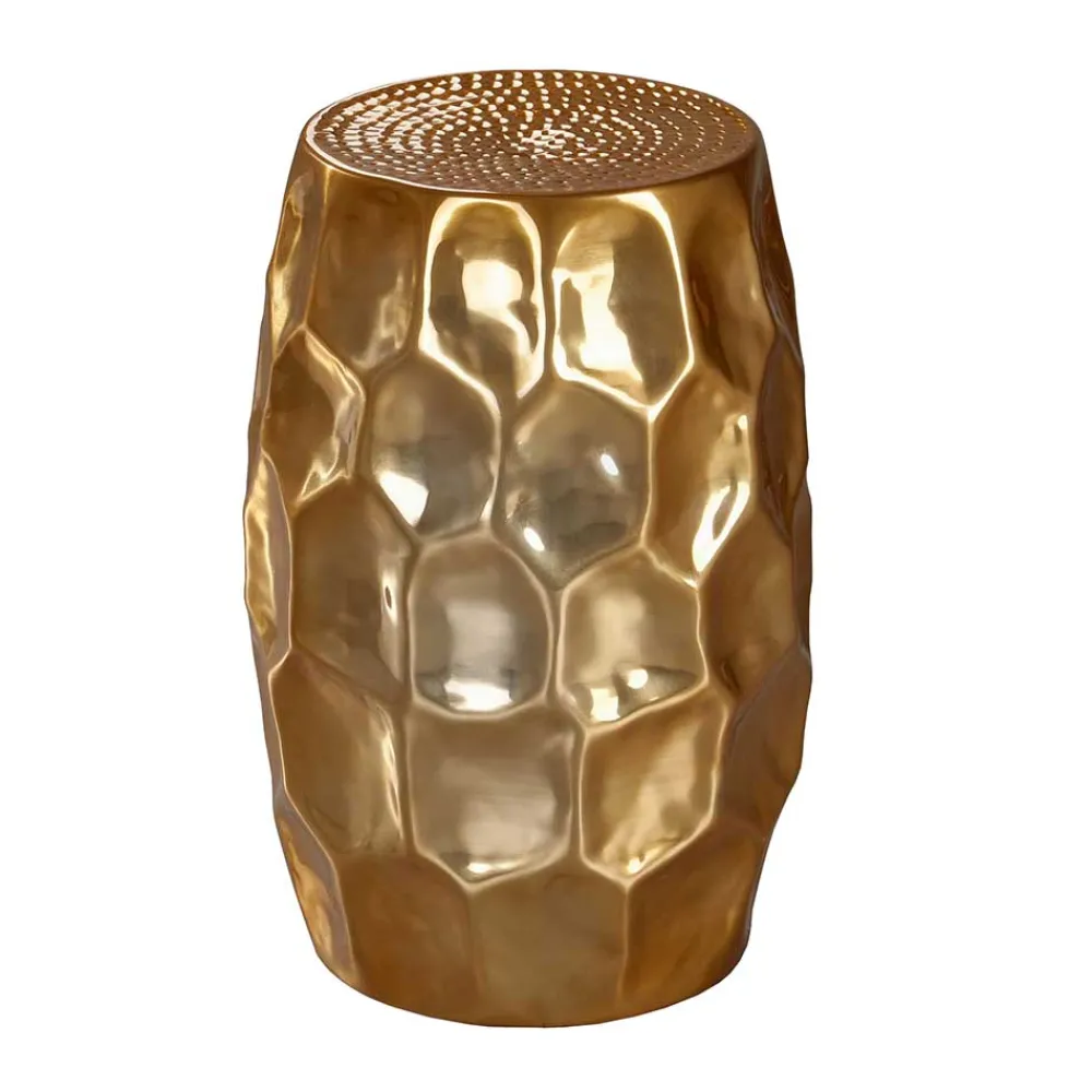 Wohnen Loft Möbel|Küchentische*Gold lackierter Metalltisch 30x47x30 - Susepa