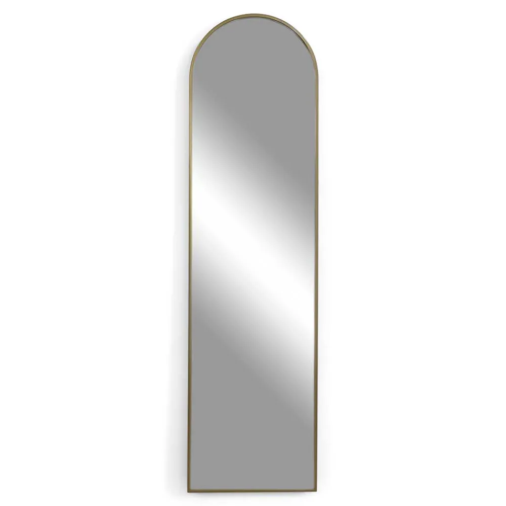 Wohnen Spiegel|Flurspiegel*Goldener Designspiegel - oben bogenförmig - Zolencas
