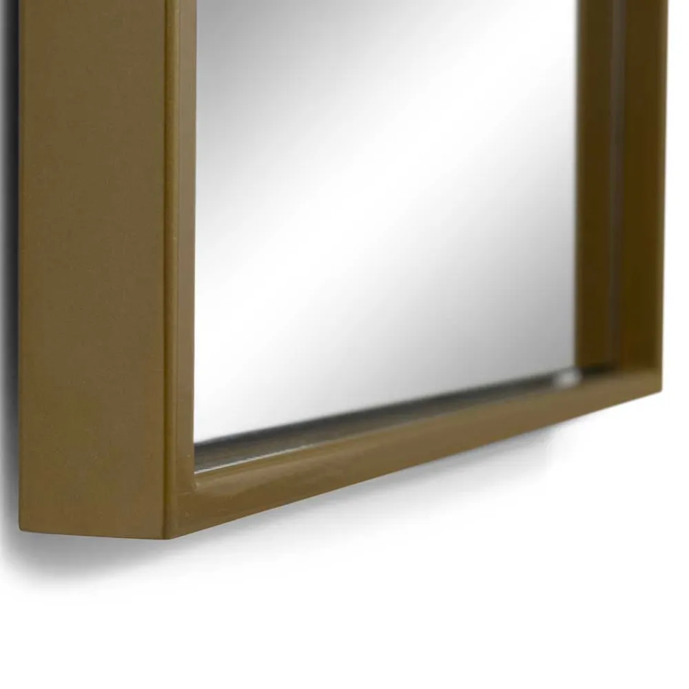 Wohnen Spiegel|Flurspiegel*Goldener Designspiegel - oben bogenförmig - Zolencas