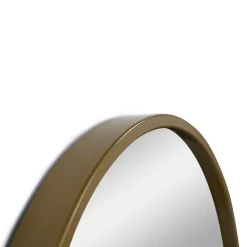 Wohnen Spiegel|Flurspiegel*Goldener Designspiegel - oben bogenförmig - Zolencas