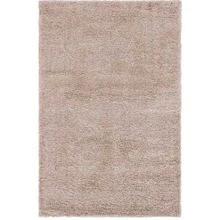 Wohnen Graubrauner Teppich mit Hochflor - Liv