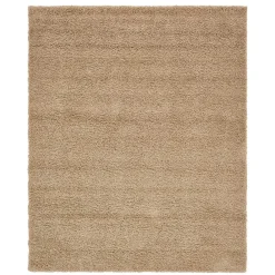 Wohnen Graubrauner Teppich mit Hochflor - Liv