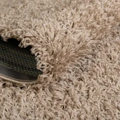 Wohnen Graubrauner Teppich mit Hochflor - Liv