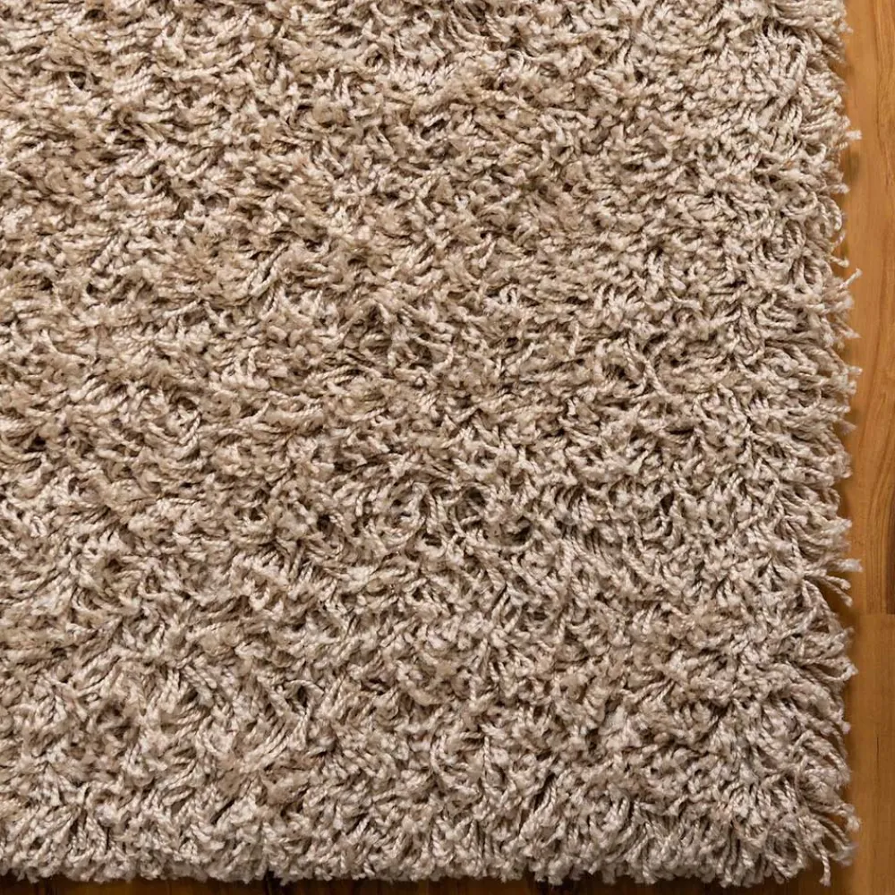 Wohnen Graubrauner Teppich mit Hochflor - Liv