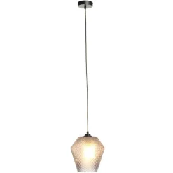 Wohnen Lampen & Leuchten*Graue Glas Pendelleuchte in Modern - Nelzoma