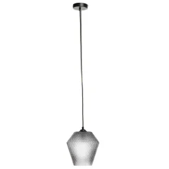 Wohnen Lampen & Leuchten*Graue Glas Pendelleuchte in Modern - Nelzoma