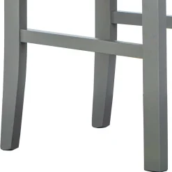 Wohnen Graue Holzstühle mit Polstersitz - Nepplan (2er Set)