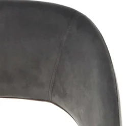 Wohnen Designermöbel*Graue Samtstühle mit Eisenbeinen - Viarolia (2er Set)