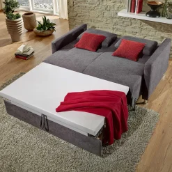 Wohnen Betten|Betten*Graue Schlafcouch in drei Breiten - Jaxon