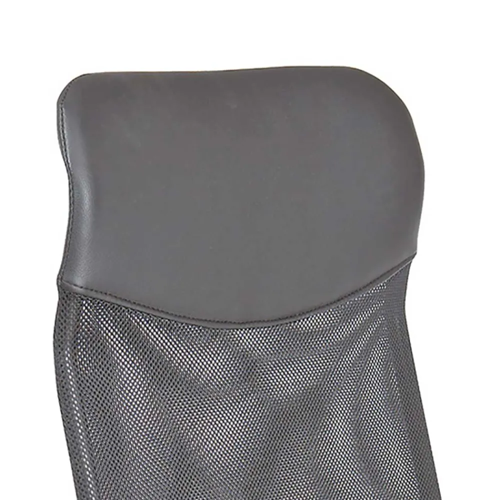 Wohnen Grauer Chefsessel aus Mesh & Kunstleder - Echora