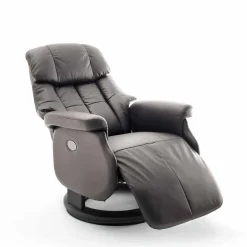 Wohnen Grauer Fernsehessel Enjisaco mit ausklappbarer Schlaffunktion