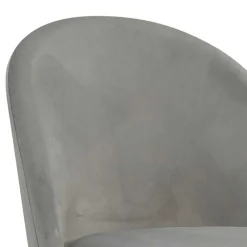 Wohnen Grauer Samt-Barstuhl im Retro Look - Hovalta (2er Set)