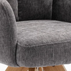 Wohnen Küchenstühle|Esszimmerstühle*Grauer Tischsessel mit Federkern - Cregorian (2er Set)