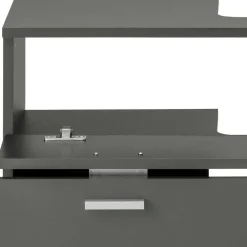 Wohnen Grauer Unterschrank fürs Waschbecken Hochglanz - Ulivia