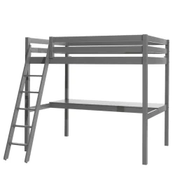 Wohnen Jugendbetten|Kindermöbel*Graues Hochbett mit Schreibtisch Arbeitsplatz - Tollow
