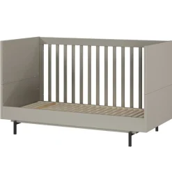 Kinder Wohnen Graues Kinderbett mit Gitterseiten - Suzanas