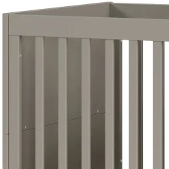 Kinder Wohnen Graues Kinderbett mit Gitterseiten - Suzanas