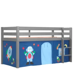 Kinder Wohnen Graues Kinderhochbett für Themenzimmer Astronaut - Pants
