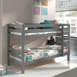 Wohnen Kinderbetten*Graues Stockbett Etagenbett in drei Höhen - Vadromo