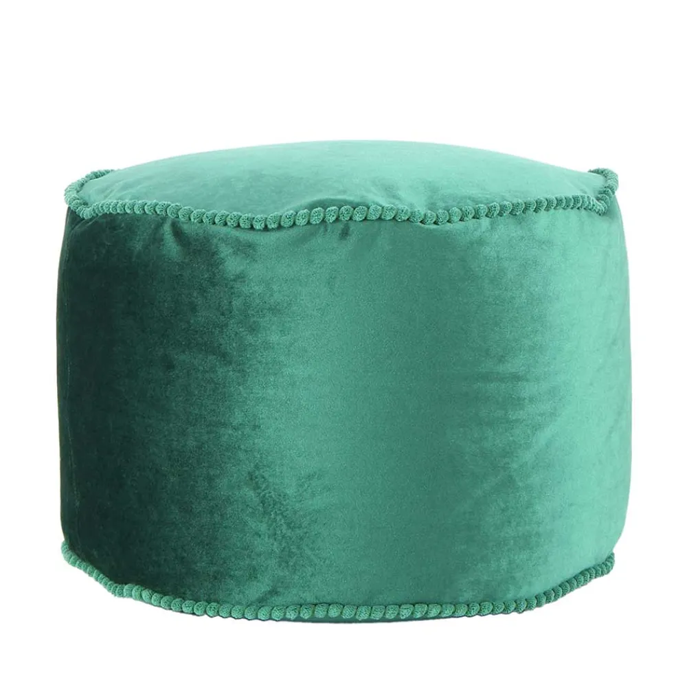 Wohnen Grünes Meditationskissen mit Samtbezug - Lacredu