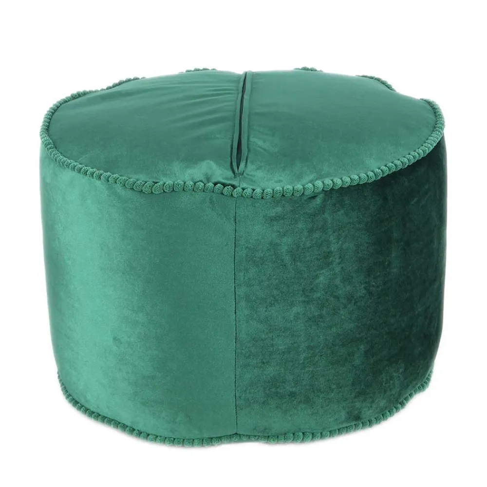 Wohnen Grünes Meditationskissen mit Samtbezug - Lacredu