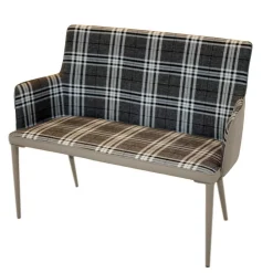 Wohnen Küchen-Essgruppen|Esszimmer Komplett*Große Essgruppe in Grau Weiß Mervellin mit Bank (sechsteilig)