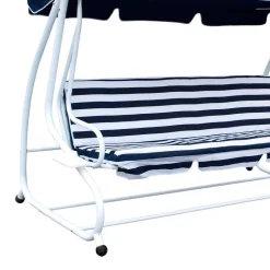 Wohnen Große Hollywoodschaukel Kasaryn in Blau & Weiß