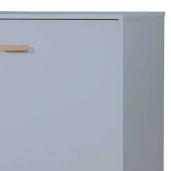 Wohnen Sideboards*Große Kombi-Kommode in Grau mit Eiche - Caldaro