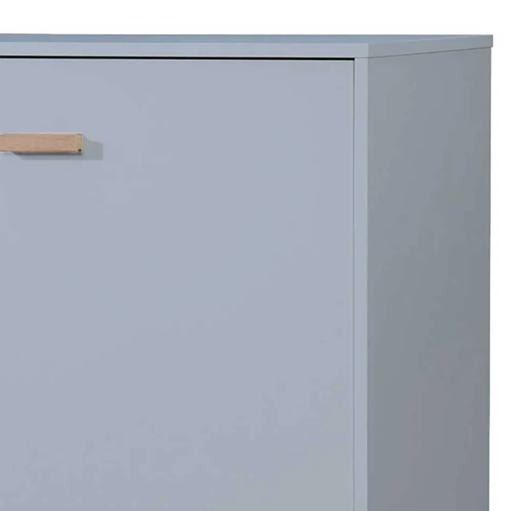 Wohnen Sideboards*Große Kombi-Kommode in Grau mit Eiche - Caldaro