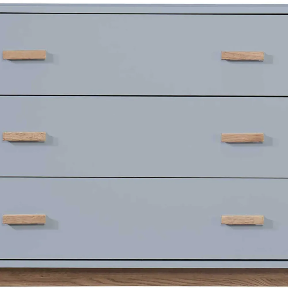 Wohnen Sideboards*Große Kombi-Kommode in Grau mit Eiche - Caldaro