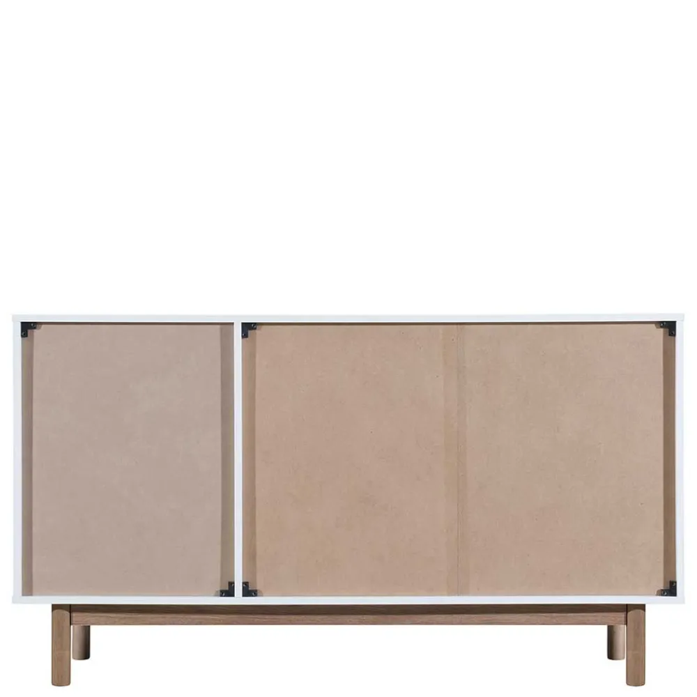 Wohnen Küchenschränke|Sideboards*Große Kombi-Kommode in Weiß mit Eiche - Savuta