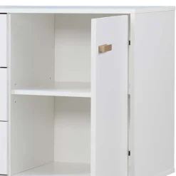 Wohnen Küchenschränke|Sideboards*Große Kombi-Kommode in Weiß mit Eiche - Savuta