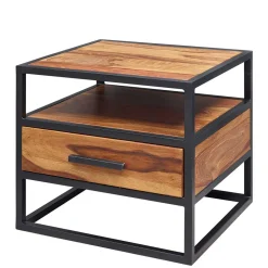Wohnen Loft Möbel|Industrial Möbel*Großer Industrial Nachttisch mit Schublade - Enyet