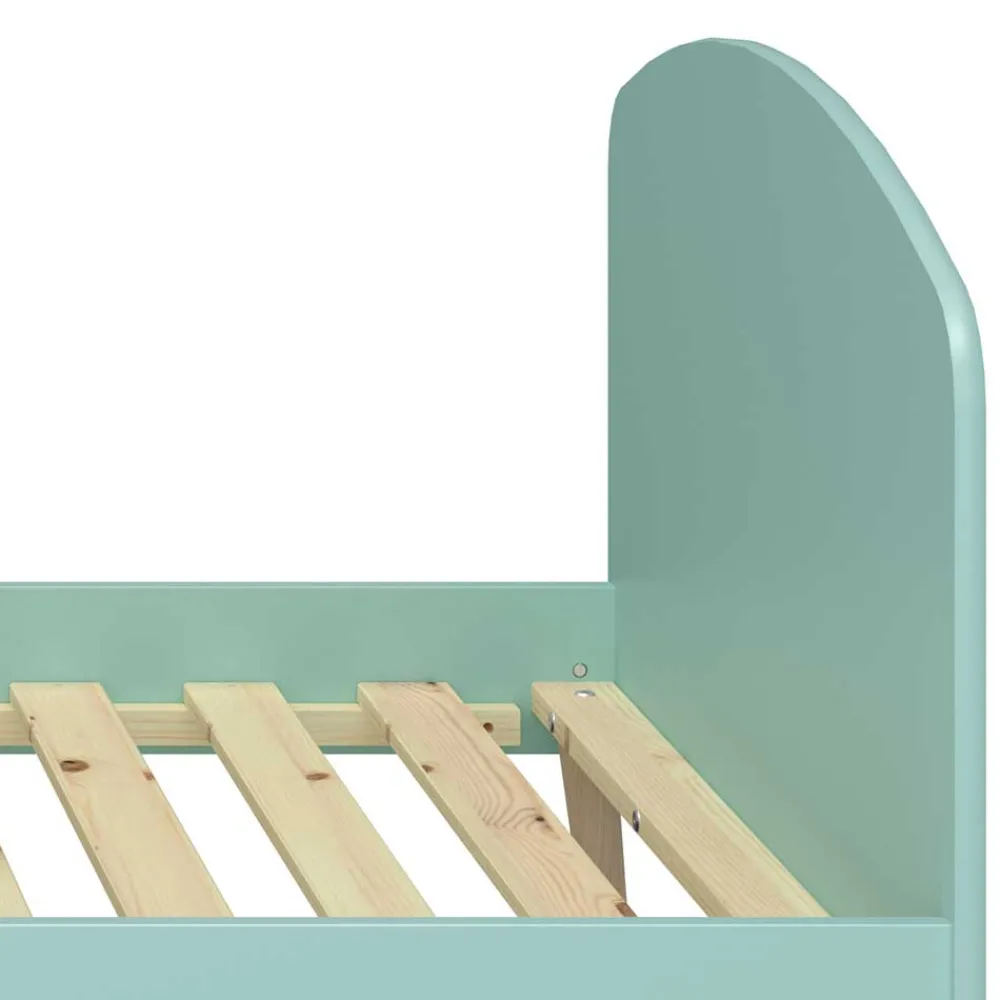 Wohnen Kinderbetten|Kindermöbel*Großes Kinderbett in Mint & Eiche - Vrespa