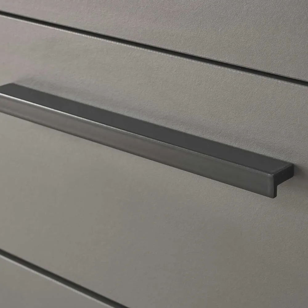 Wohnen Großes Sideboard in Eiche Dunkel und Anthrazit - Mundo