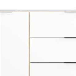 Wohnen Sideboards & Kommoden|Wohnzimmerschränke*Großes Sideboard in Wildeiche & Weiß - Riodna