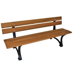 Wohnen Metall-Gartenmöbel|Gartenbänke*Gusseisen Parkbank Adrias mit Hartholz Eukalyptus