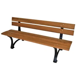 Wohnen Metall-Gartenmöbel|Gartenbänke*Gusseisen Parkbank Adrias mit Hartholz Eukalyptus