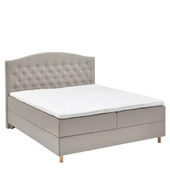 Wohnen Braune Möbel*H3 Komplettbett mit Bettkasten in Hellbraun - Furcia